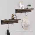 Wall Mounted with Shelf Coat Rack Wall Mounted Bathroom Towel Rack Factory